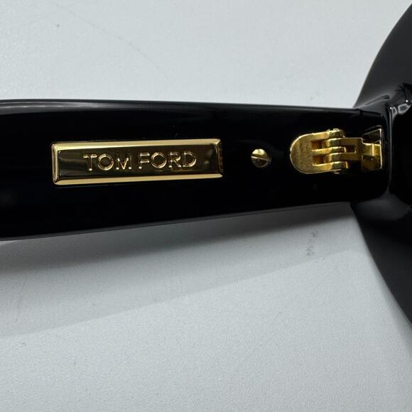 Tom Ford Sunglasses Icon TF1328 01A Black Oval Frame Gray Lens 55-18-140 main image 15